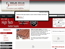 Tablet Screenshot of hightechguttersupply.com